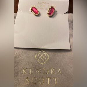 Kendra Scott Gold and Pink Earrings